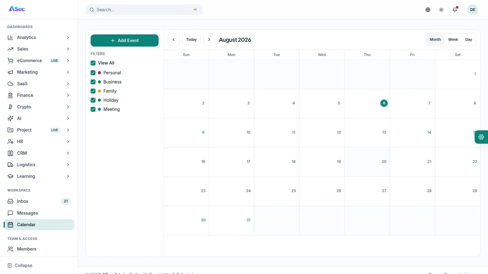 ASoc Admin screenshot 2 of 4