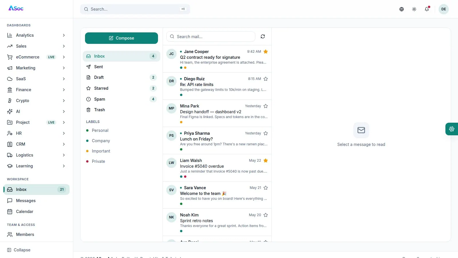 ASoc Admin screenshot 3 of 4