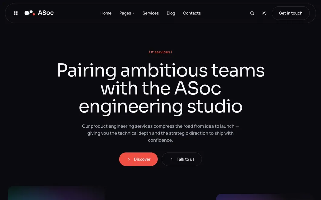 ASoc Byte — IT Company Website Template