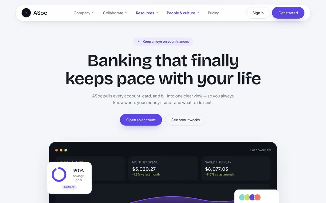 ASoc Coin — Online Banking Website Template