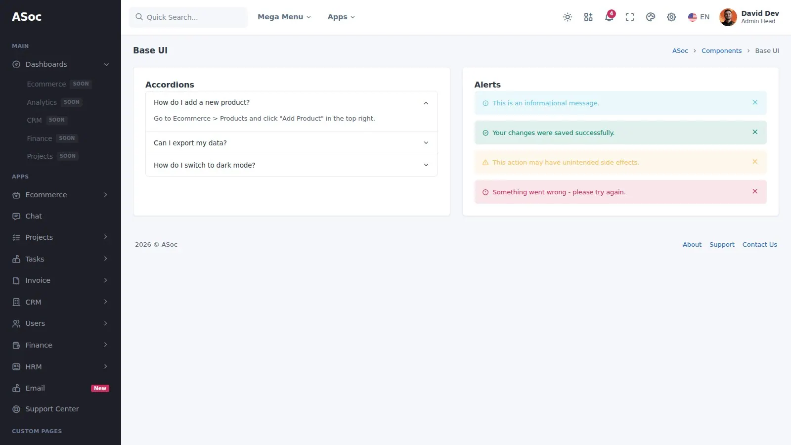ASoc Vertex Admin screenshot 3 of 4